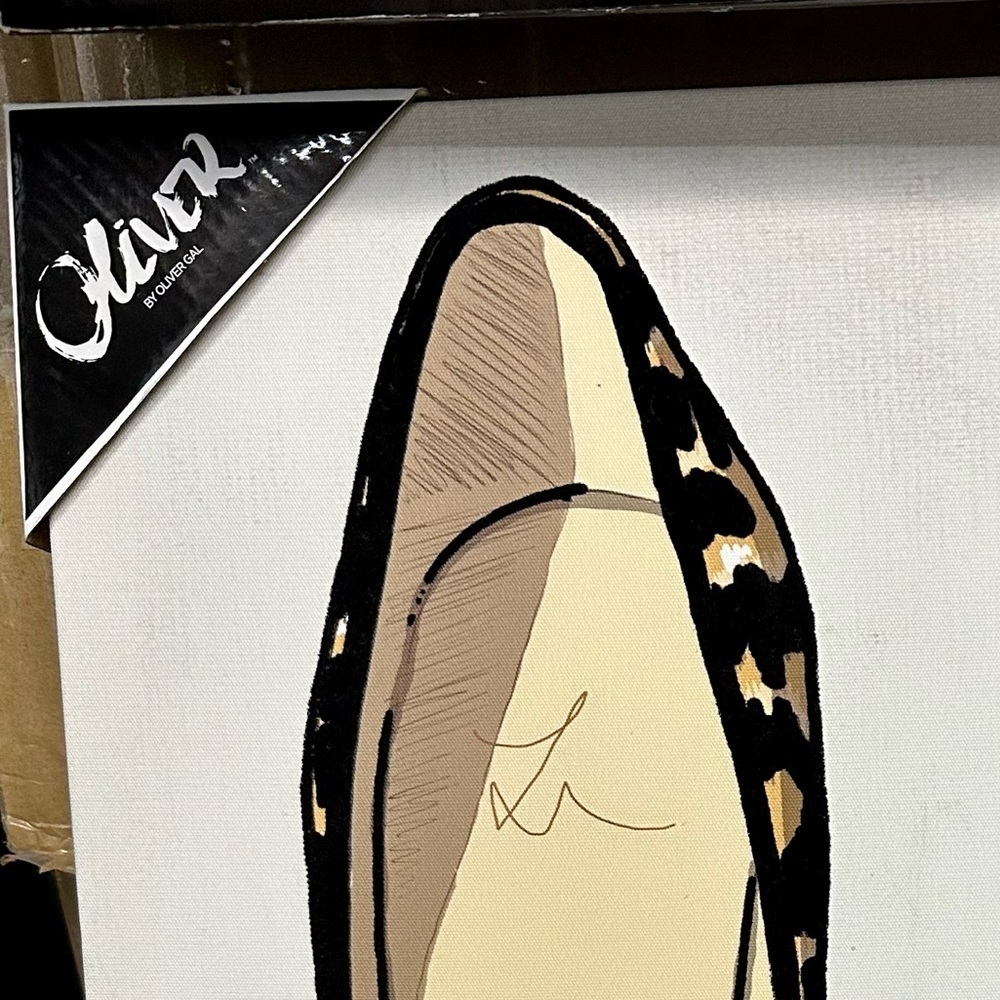 Artist Oliver Gal FASHION Animal Print High Heels Shoes Wall Art Picture - Picture 3 of 6